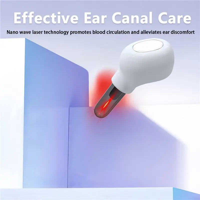 A27U Upgraded 4Pcs Smart 650Nm Red Light Otology Therapy Device - Ear Care Instrument For Tinnitus, Otitis Media & Deafness