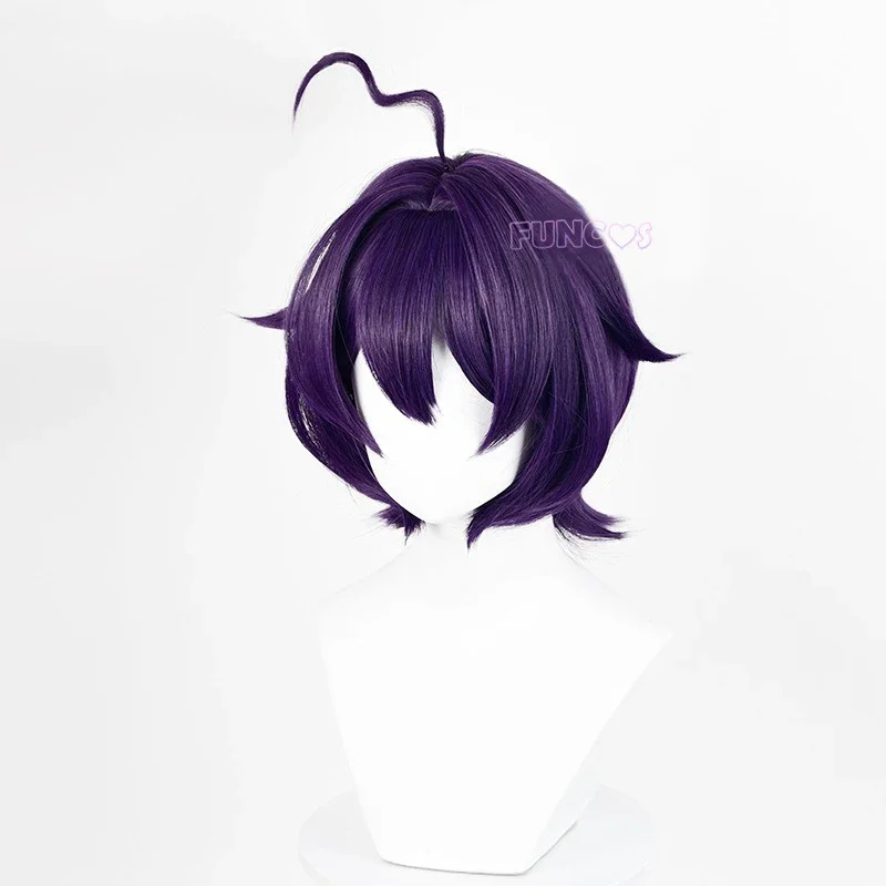 Hiiragi Utena Cosplay Wig Horns Headress Anime Mahou Shoujo Ni Akogarete Magic Baiser Purple Hair Gushing Over Magical Girls