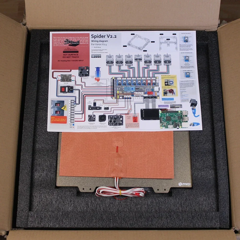 

2025 ONSUN FYSTEC Voron 2.4 R2 Core XY 3D Printing Printer Kit for 3D Printing Hobby Maker 350*350*350mm in stock DIY OEM servic