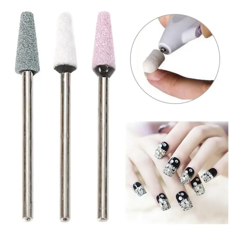 Tipo corindo prego broca fresa pedras cerâmicas bits arquivos elétricos máquina de manicure equipamentos ferramentas do prego