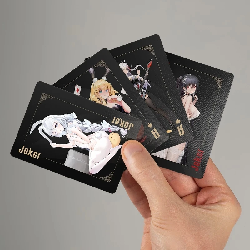 Anime Game Azur Lane Creative Poker Multi-purpose Playing Card Playing Card Werewolf Mahjong 3 Board Game Party Props