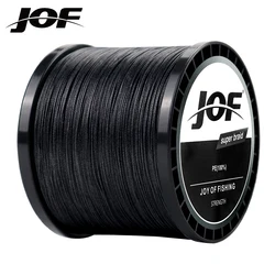 JOF 편조 낚싯줄, 멀티 필라멘트 라인, 잉어 낚시, PE 라인, 바다 낚시, 4 가닥, 1000m, 500m, 300m, 8-80LB, 4X 편조 와이어