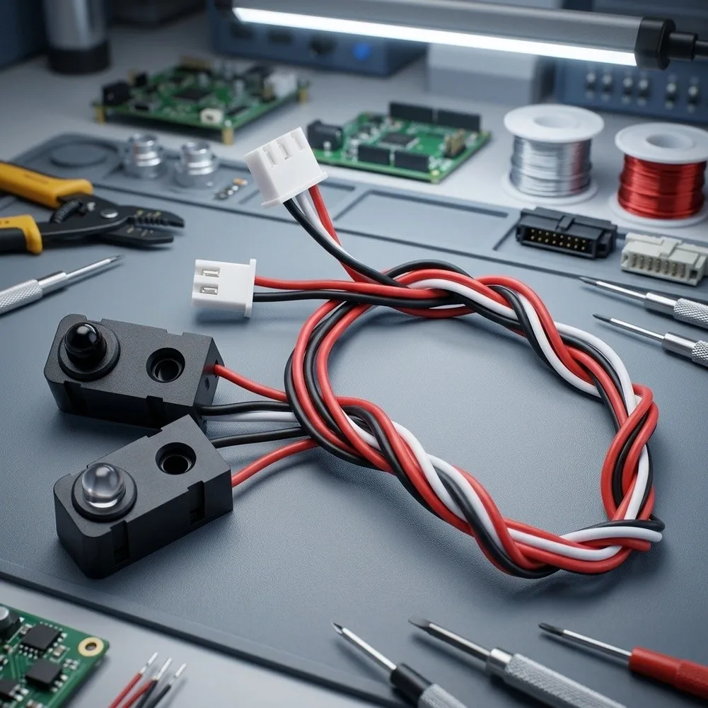 IR Photoelectric Switch Kit 4x Pairs 0.8-11.8 Inch Detection Range for Precision Automation Tasks and Experiments