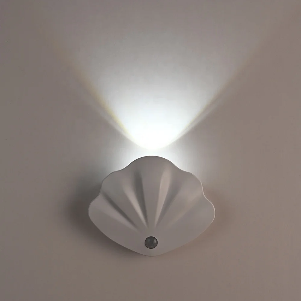 مستشعر حركة ضوء لاسلكي نوع C USB للمطبخ غرفة نوم جدارية غرفة المعيشة إضاءة داخلية الجدار مصباح