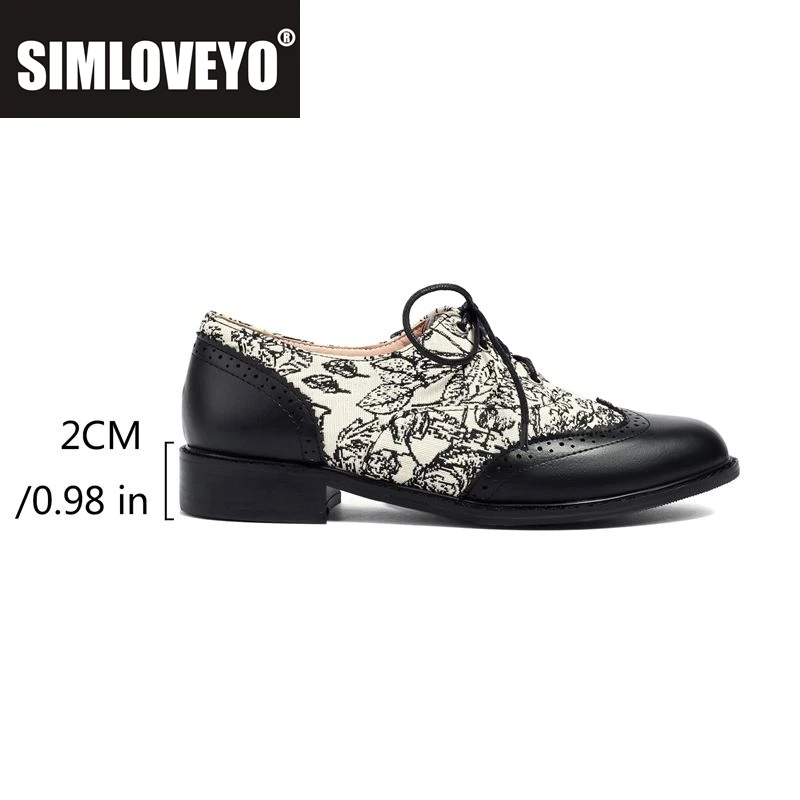 

SIMLOVEYO 2025 Новые модные женские туфли без каблука с круглым носком, на шнуровке, разноцветные, с комбинированными вставками, большие размеры 40, 41, 42, 43 (US12), повседневная обувь для отдыха