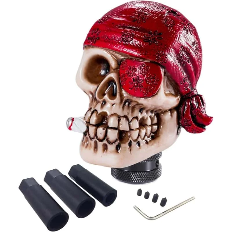 Skull Steering Wheel Spinner Knob Suicide Grip Universal Fit Car Forklift Lawn Mower Boat Agricultural Tractor