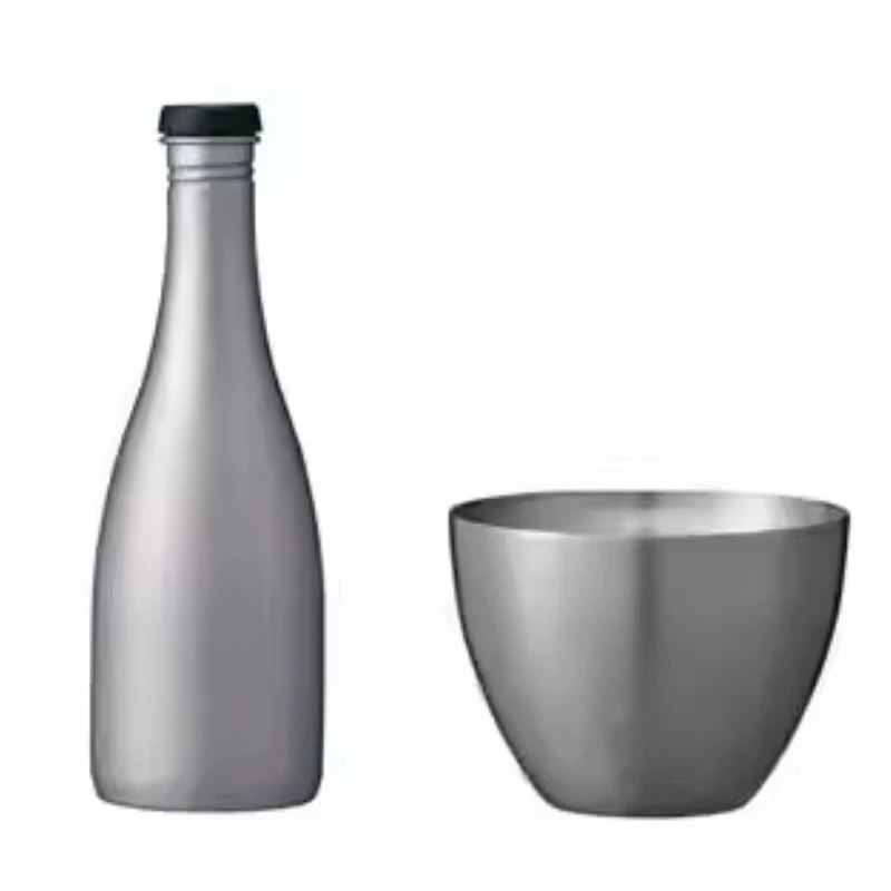 

Outdoor Camping Titanium Wine Bottle/glass Lead-free Pure Titanium Healthy Drinking