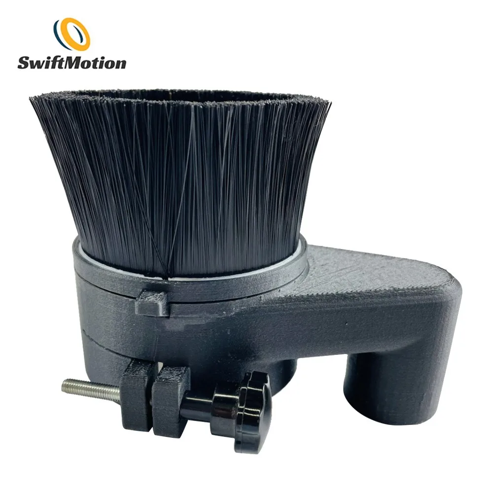 

CNC engraving machine spindle dust extraction cover with high-strength bristle brush, detachable dust cover for woodworking