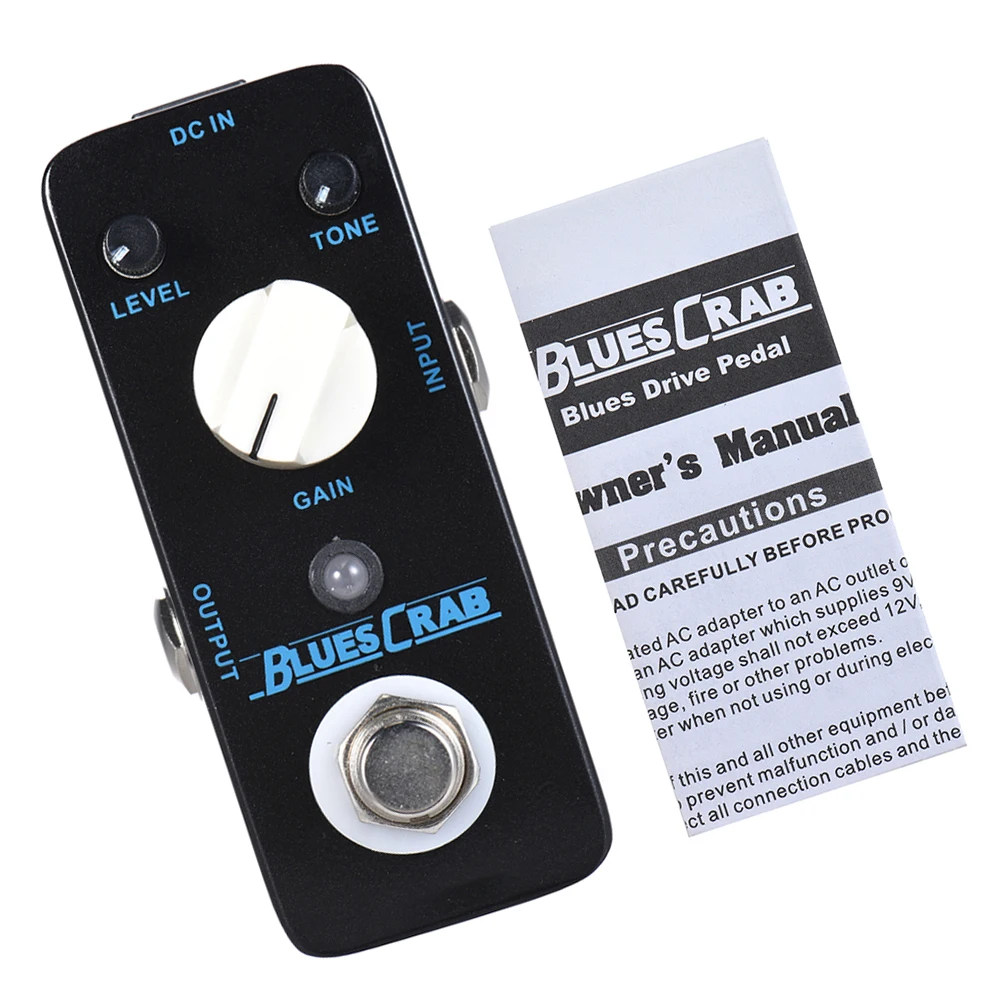 MOOER BLUES CRAB Blues Overdrive Guitar Effect Pedal True Bypass Full Metal Shell Instrument Effect Machine Guitar Accessories