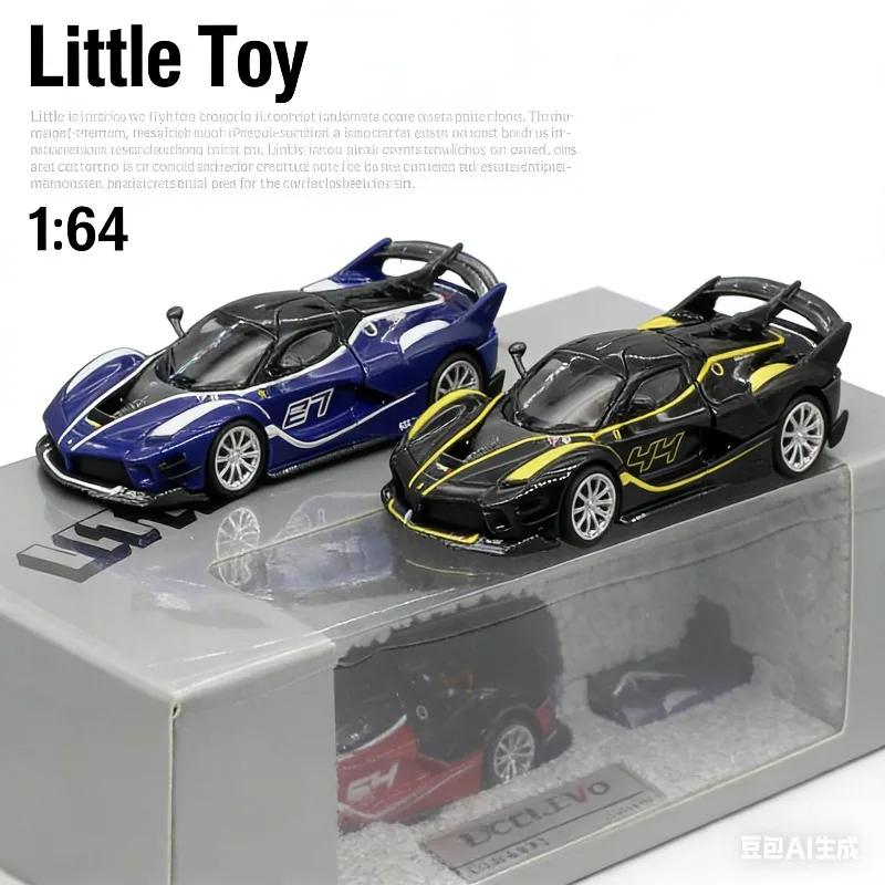 

Миниатюрная модель автомобиля FXXK FXX-K Striped Finish Evo в масштабе 1:64, подарок для мальчиков, коллекционный предмет для взрослых, украшение для интерьера.