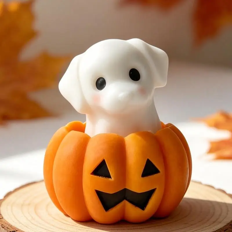 DIY Halloween-Kerzenform aus Silikon, Spuk-Welpen-Katzen-Design, niedliche Geister-Gipsform, Dekorationsform, Zubehör zur Herstellung von Duftkerzen – Detail 8
