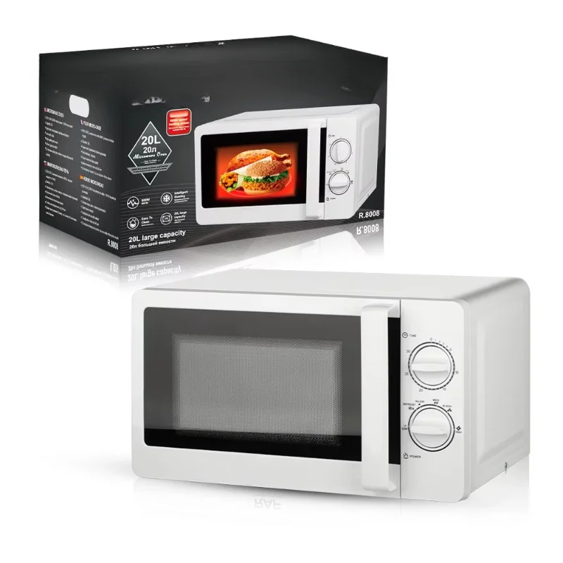 Countertop Mechanical Control Microwave Kitchen Microondas Electric 20L Large Microwave Oven With Sound On/Off