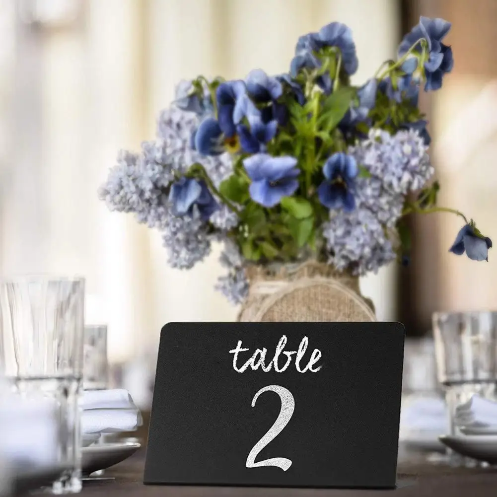 1 Set Mini Chalkboard Signs L-shaped Small Blackboard Set Erasable Message Board Tabletop Chalkboard Signs For Home Office Store