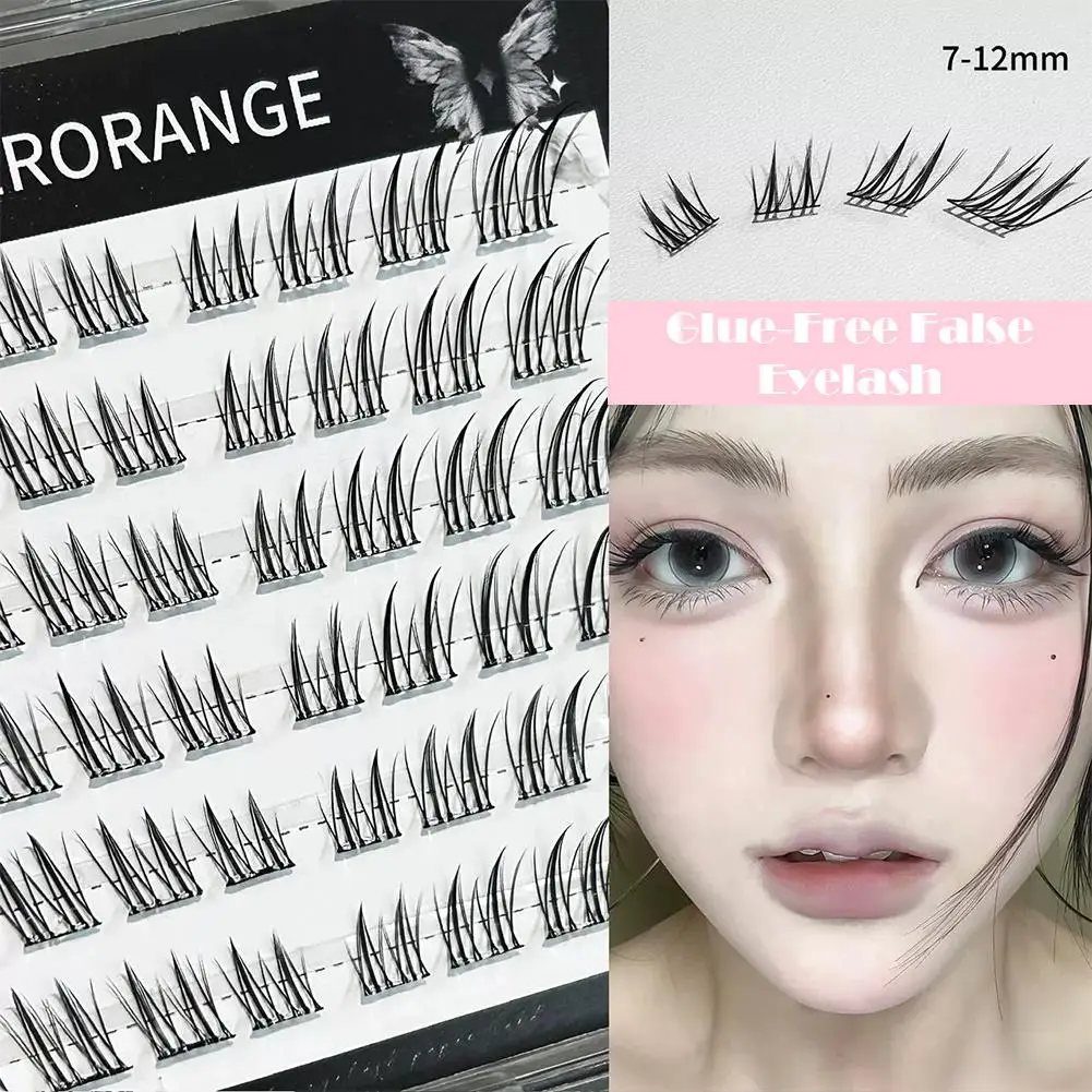 ขนตาปลอมแบบ DIY สไตล์เกาหลี ไม่ต้องใช้กาว ให้ลุคฟูฟ่องแบบแบ่งส่วน แต่งตาสวย ขนตาใส ใช้ซ้ำได้ ต่อขนตาขนาดใหญ่ รุ่น I5E7