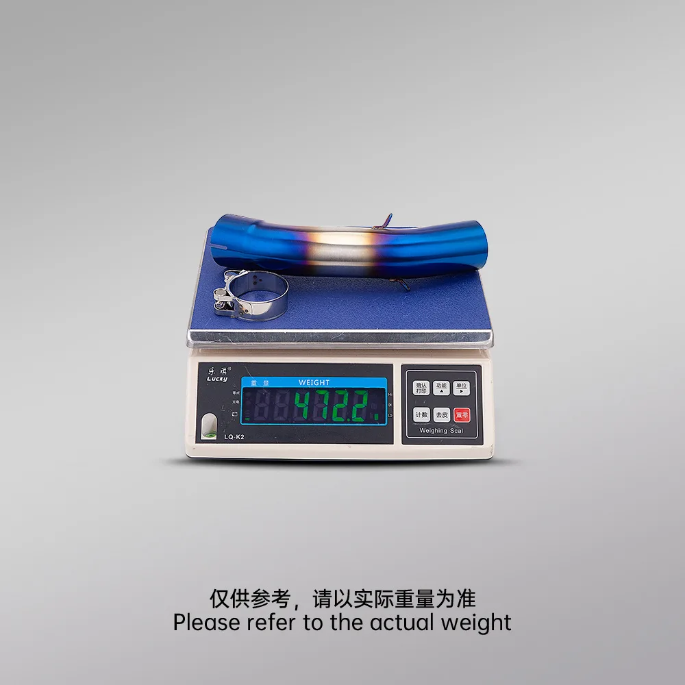 For KTM Adventure 250 390 2020-2024 Duke 390 250 390ADV Motorcycle Exhaust 51MM Mid Link Pipe Escape Slip-On With Blue Muffler