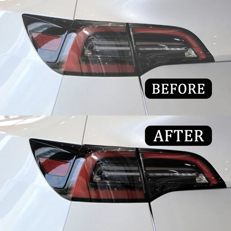 

Задние фары, автомобильный Стайлинг, наклейка для Tesla Model 3/S/Y, фары, ТПУ, дымчатый черный, защитная пленка для задних фонарей, аксессуары