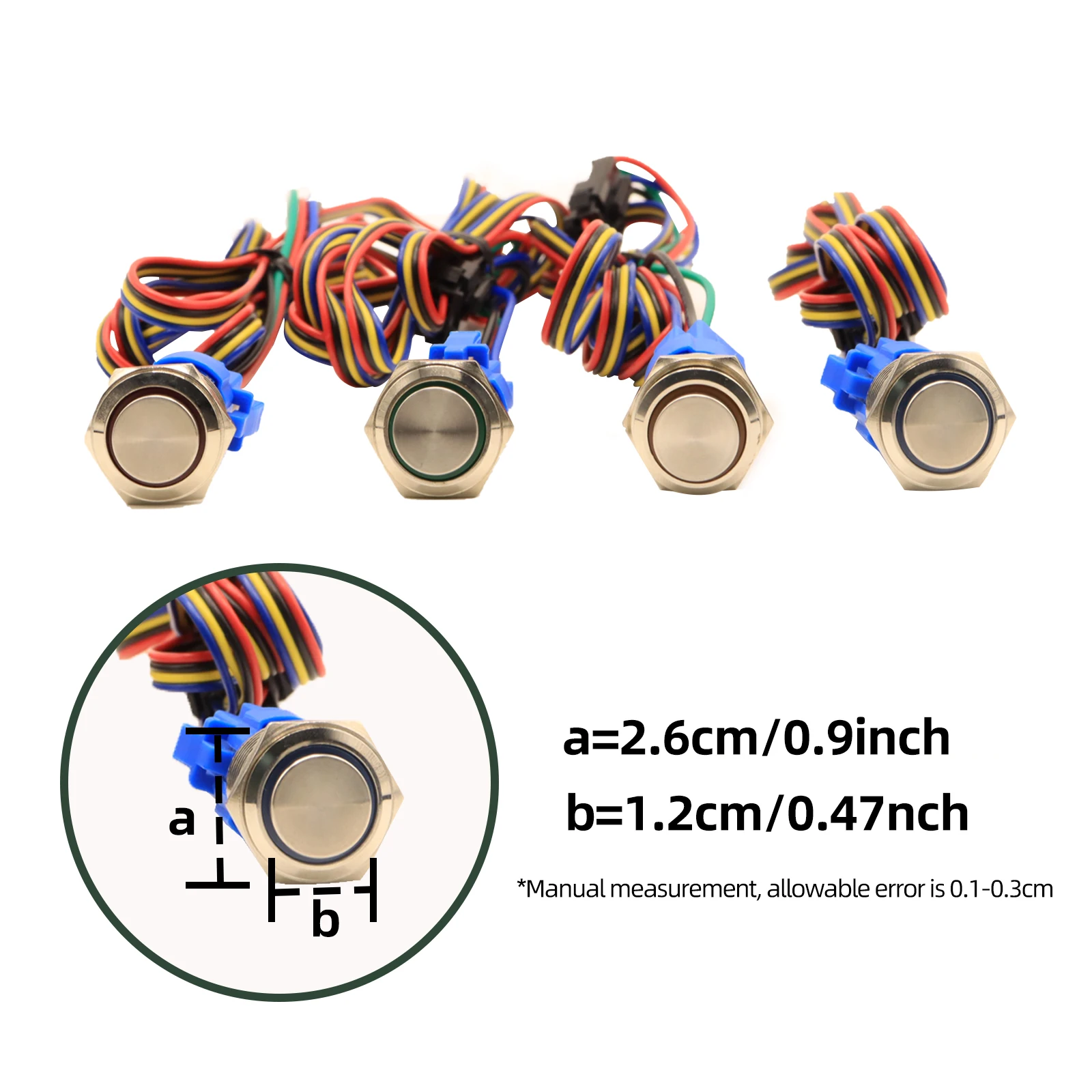 Escape Room Props Metal Push Button Switch Light 5 Colors Pressione os botões em uma seqüência correta para desbloquear o quebra-cabeça do jogo