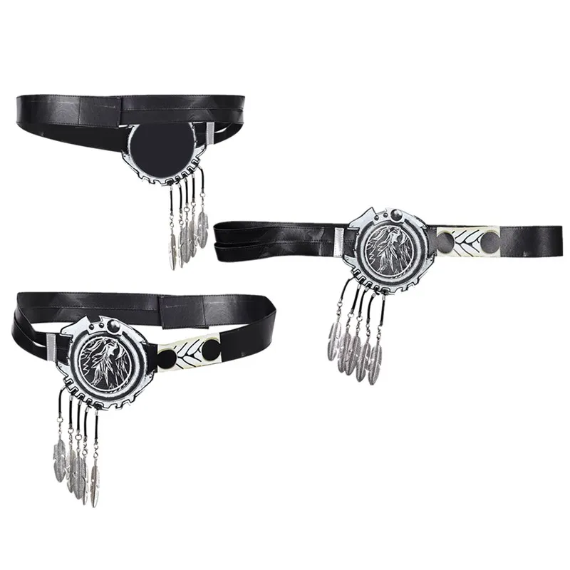 Cinturón de Cosplay de Sephiroth de fantasía para hombres adultos, pretina de juego, Retro, accesorios de fiesta de Carnaval de Halloween, accesorios de disfraces