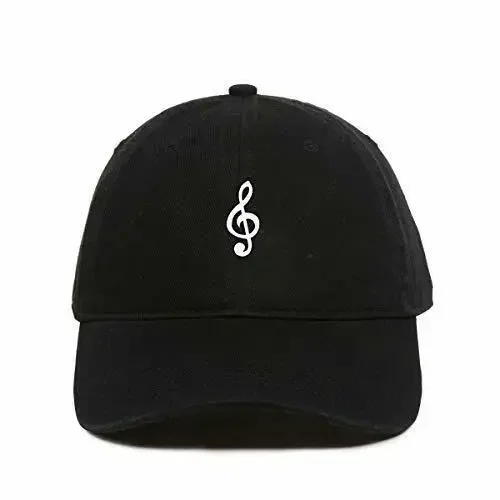 

Music Note Baseball Cap Printed Cotton Adjustable Dad Hat