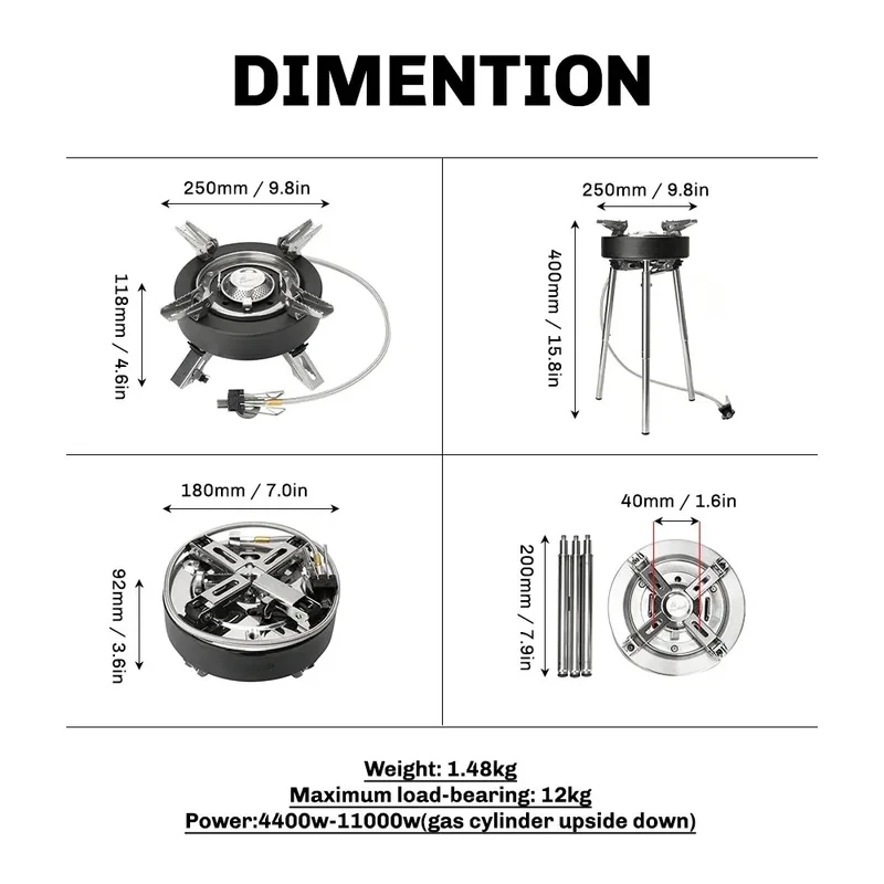 Fire Maple Saturn X 11000W high-power gas stove split gas burner double-preheater camping gas stove outdoor hiking