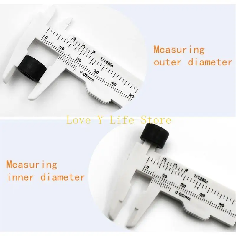 L74C Verniercaliper 0-80 мм Vernier Lauge Lauge Tool Tool Double Scale Scale