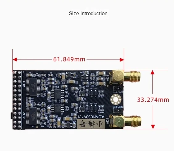 FPGA Development Board Dual-channel High-speed ADC Module Data Acquisition Signal Acquisition and Processing 10-bit 50M