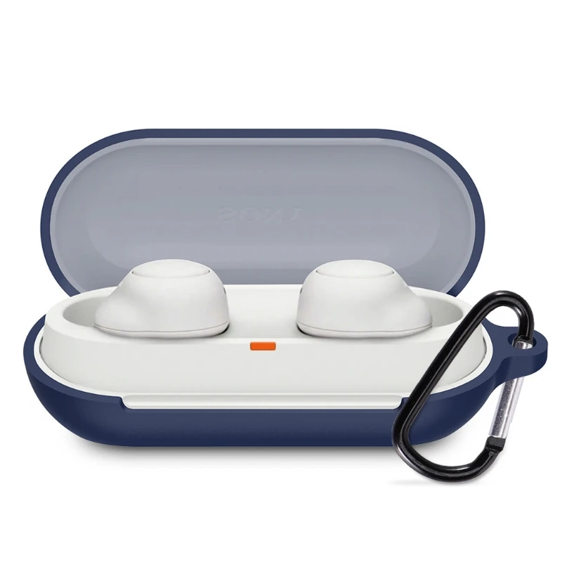 غطاء مقاوم للصدمات لسوني WF-C500 مقاوم للماء قابل للغسل بلوتوث متوافق سماعة حماية السيليكا عدم الانزلاق