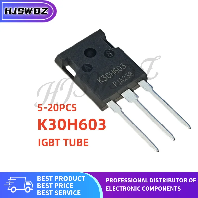 5/10/20PCS100% New K30H603 IKW30N60H3 TO-247 IGBT Tube for welding machine
