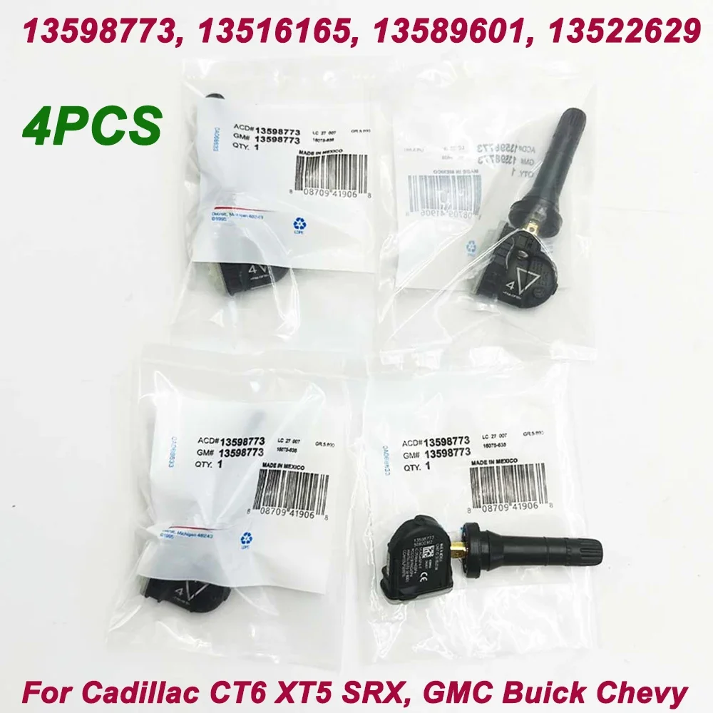 4Pcs   LaCrosse Regal  CT6  Camaro Cruze Malibu Volt 433MHz TPMS  13598773 13516165