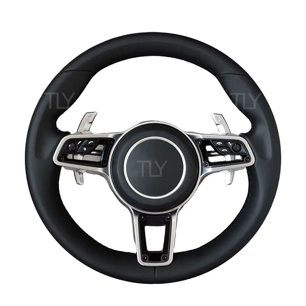 Upgrade Full Leather Volant Lenkrad Steering Wheel for Porsche Panamera Cayenne Macan Cayman Boxster Taycan 918 911 981 718 958