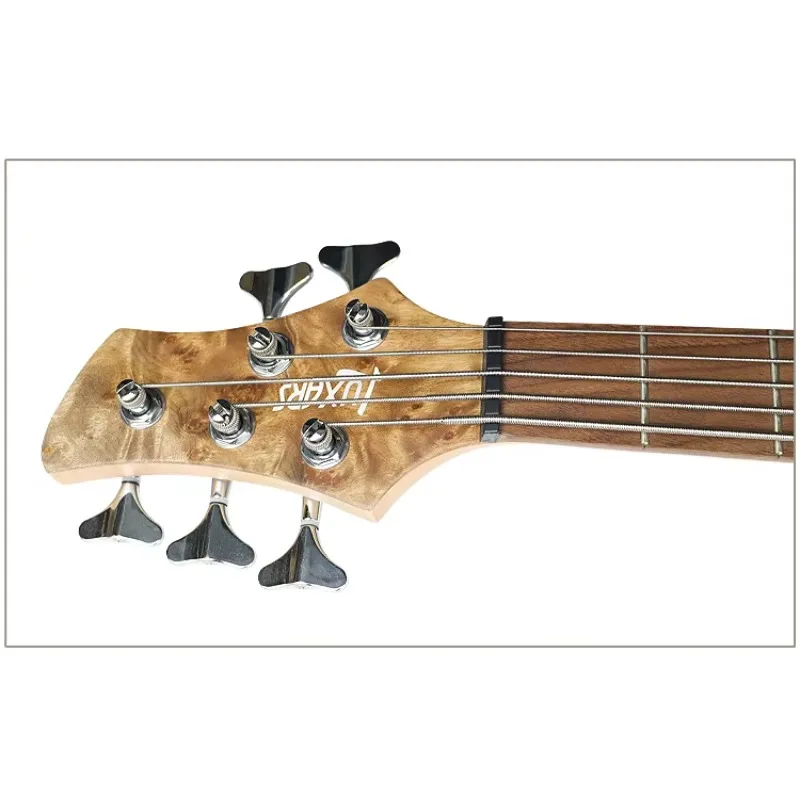 Wholesale Upgrade 30 Size Okoume and Maple Wood 4 String Electric One-piece Bass Guitar Kit