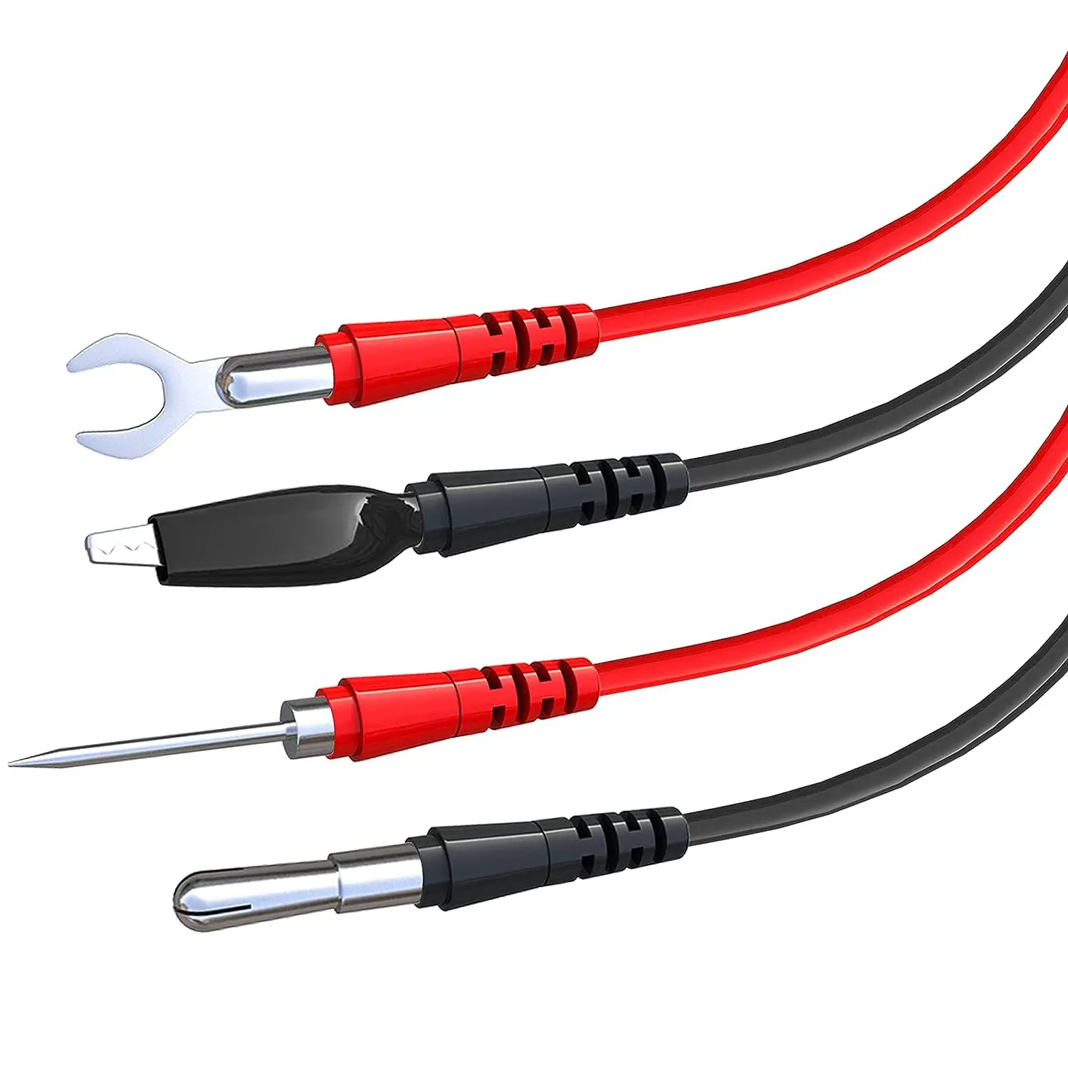 16PCS Multimeter Test Leads Kit Replacement Test Wire Set + Alligator Clips Banana Plugs Test Probes Banana Plugs for Multimeter