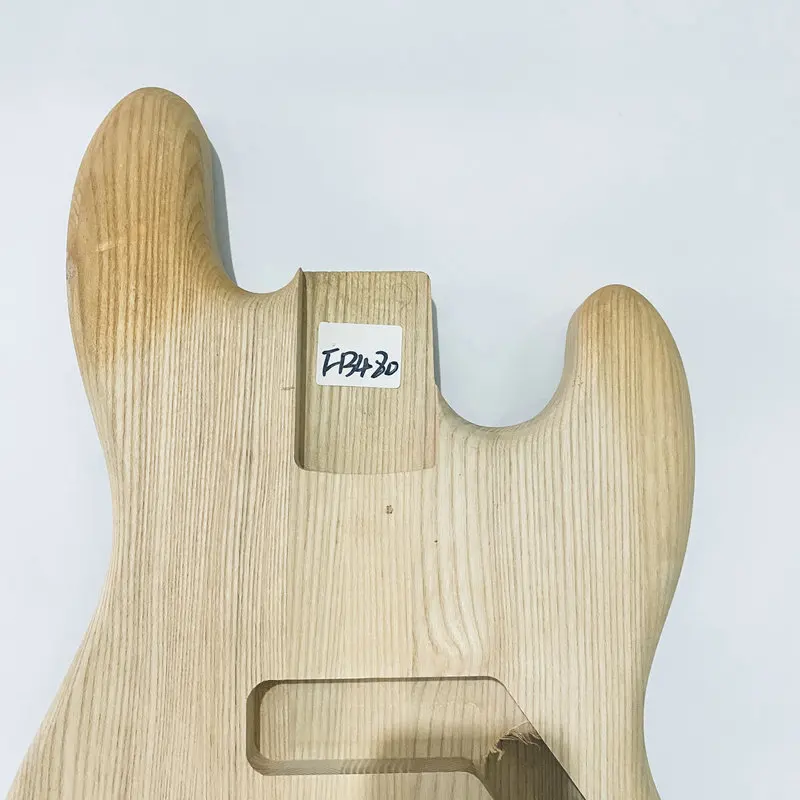 FB480  Solid ASH Wood for Jazz Bass Body DIY Unfinished Version No Paints Electric Bass Replace Parts Damages and Wood Scar