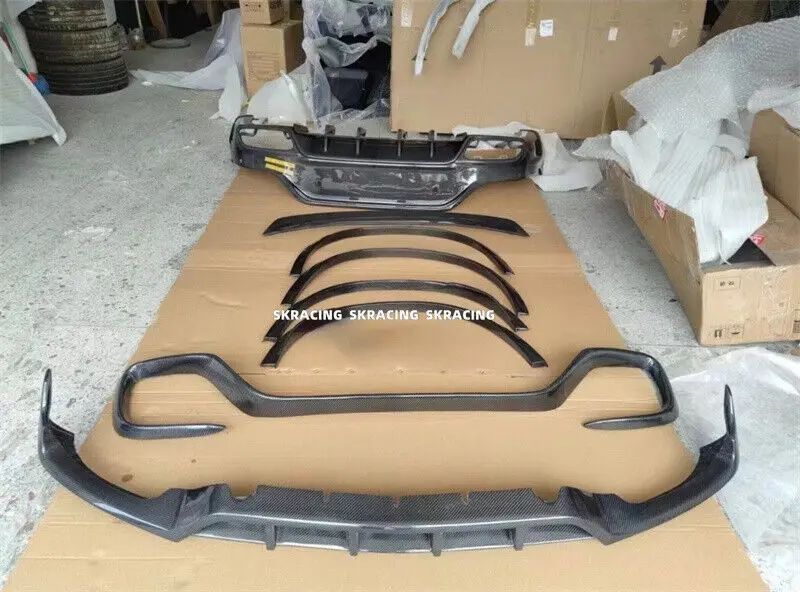 Fits Mercedes Benz AMG GLC63 Coupe 63S Carbon Front Lip+Rear Diffuser Bodykit