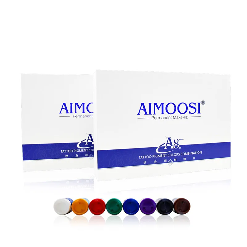 professional 8 color tattoo ink set custom 8 color dynamic eternal tattoo ink