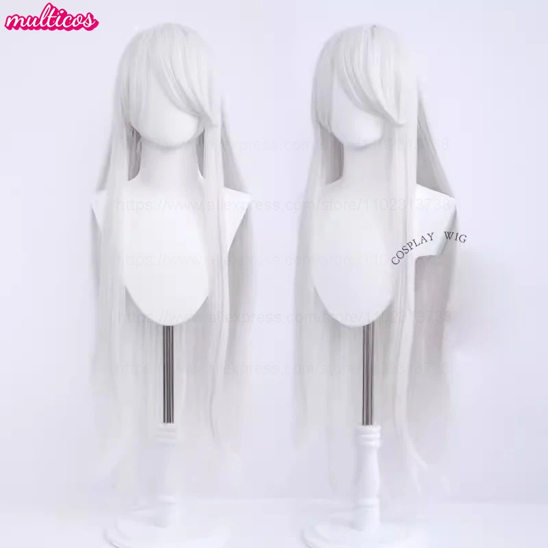 Hochwertige Anime 100 cm lange gerade Cosplay-Perücke Schwarz Weiß Rot Rosa Braun Gold Blau Blond Lila Hitzebeständige Haarperücken