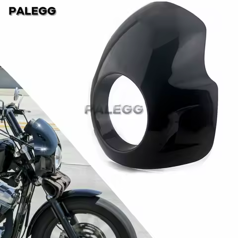 Cafe Sport Headlight Fairing Cowl Cover Windshield 35-49mm Fork For Harley Sportster XL 1200 Iron 883 Dyna Low Rider Softail