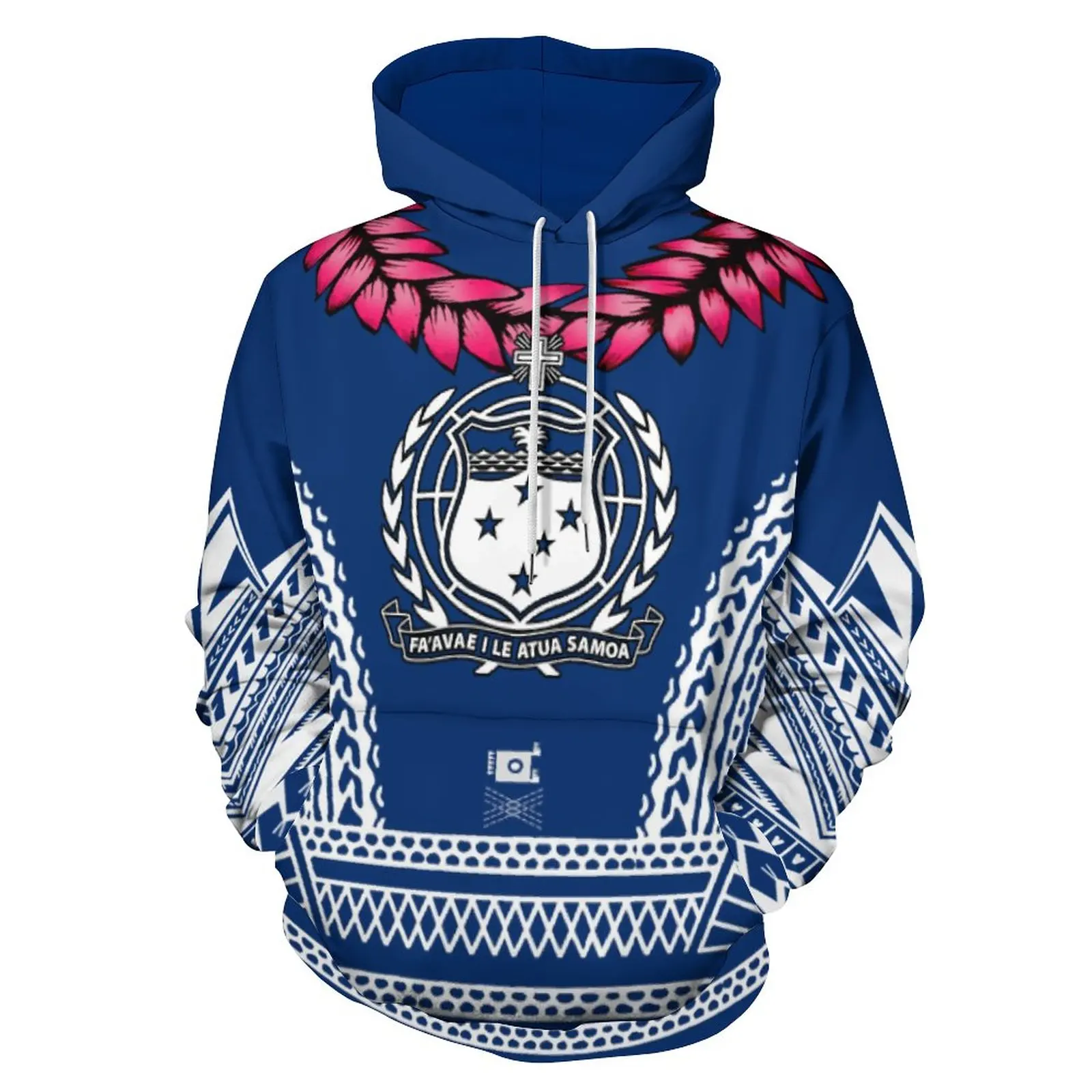 Toa Samoa Tribal Fashion Sweatshirts Harajuku Hoodies Pacific Heritage Pullover Jacket Fall/Winter Men/Women Clothing Style