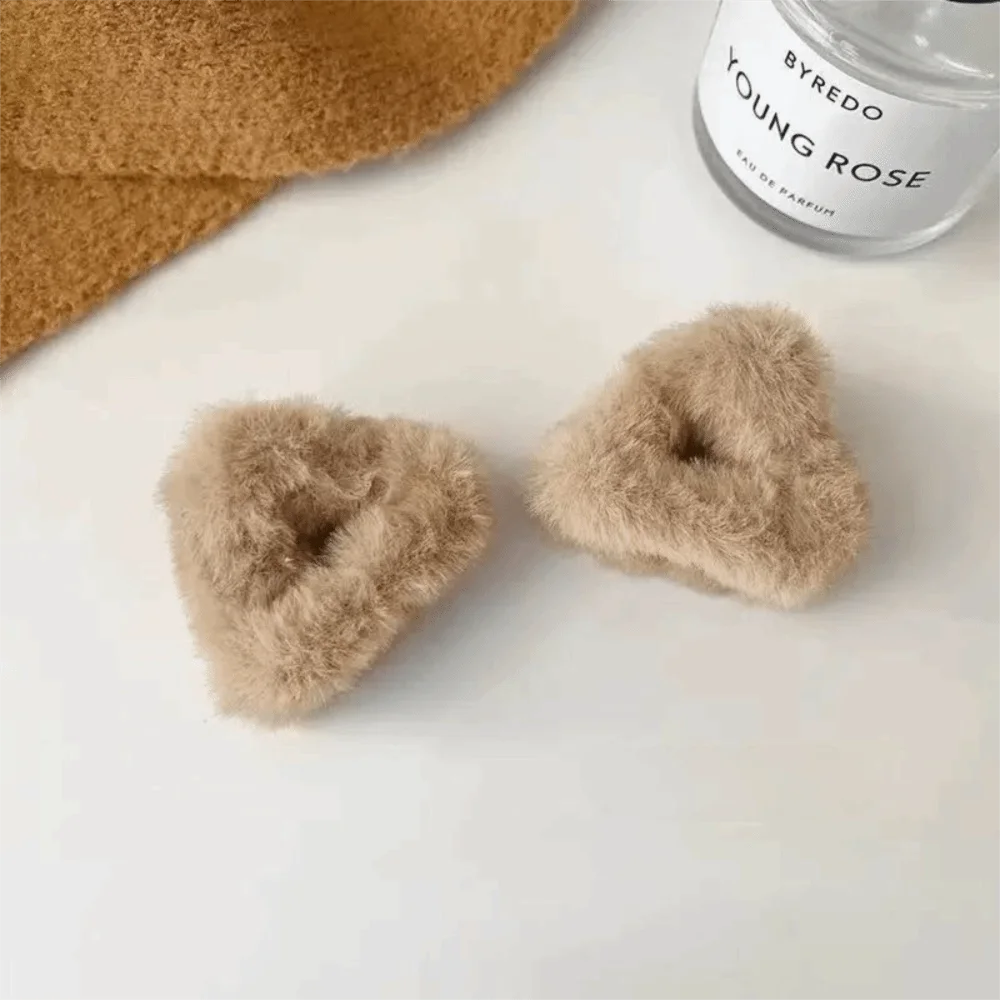 Trendy Versatile Hair Clips Fluffy Sweet Style Ponytail Clips Cat Ear Shape Bangs Hair Clips Women Head Wear Accessories