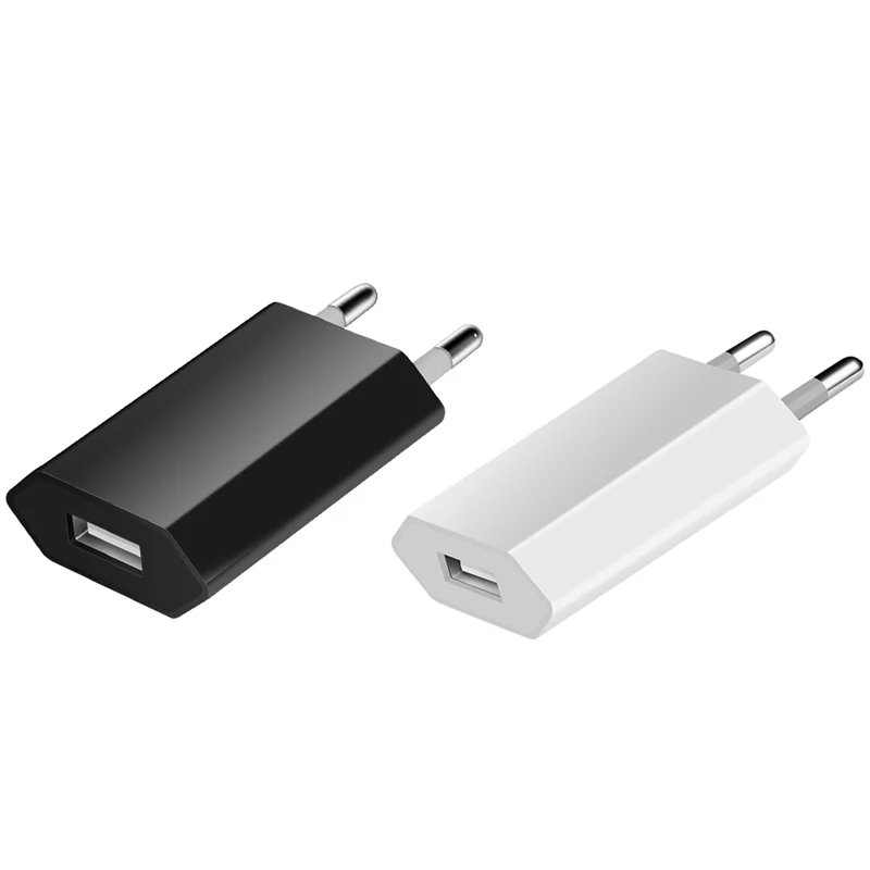 10pcs/lot Európai Unió dugasz 5V 1A Váltóáram USB töltő falra áram Adapter számára samsung számára IPhone HTC huawey xiaomi Mozgékony telefont töltő