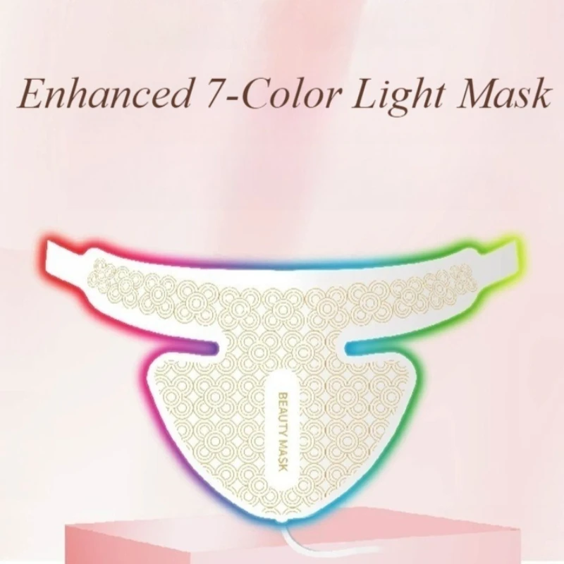 Siliconen nekrimpel Huidverzorgingsapparaten Huidverstrakking LED-nekmasker Hals Roodlichttherapieapparaat Esthetiek Gezichtsbehandelingsapparatuur