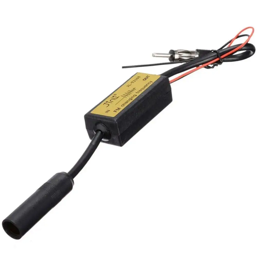 Durable Plastic Car FM Expander 12V FM 76-90 Mhz Car Frequency Expande Black FM Converter for SONY/KENWO Japanese Car