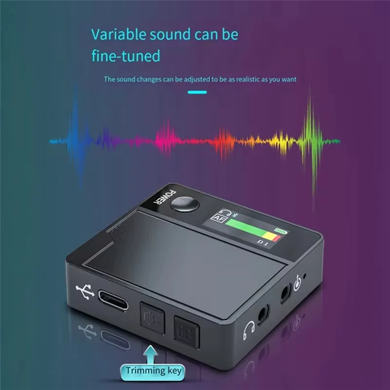 A9 Live Sound Card Voice Changer Voice Changer 11 Sound Effects KTV Mode Male Voice To Female Voice Easy To Install-T44C