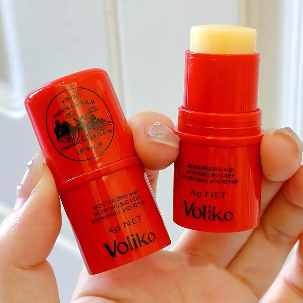 مرهم البابايا، علاج الشفاه المرطب لترطيب وإصلاح الشفاه الجافة المشققة، وتلاشي خطوط الشفاه، والعناية بالشفاه الطبيعية #1