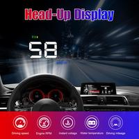 Head Up Display New Update Car LED HUD 3.5 inch Speed OBDII universal digital projection auto electronics