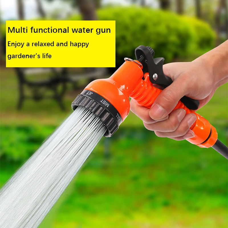 

High pressure adjustable spray gun, lightweight and durable plastic material, suitable for lawn care and outdoor watering