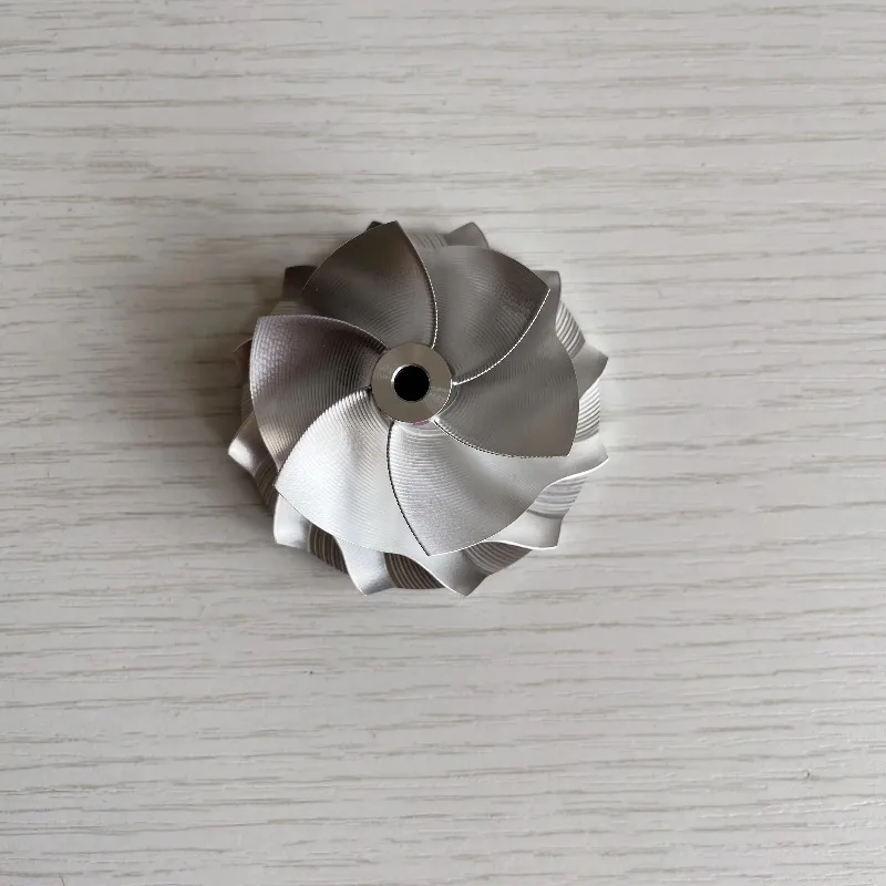 K04 Forward 45.00/56.08mm 6+6 Blades Point Milling air Curve High Performance Turbo Turbocharger Billet Compressor Wheel
