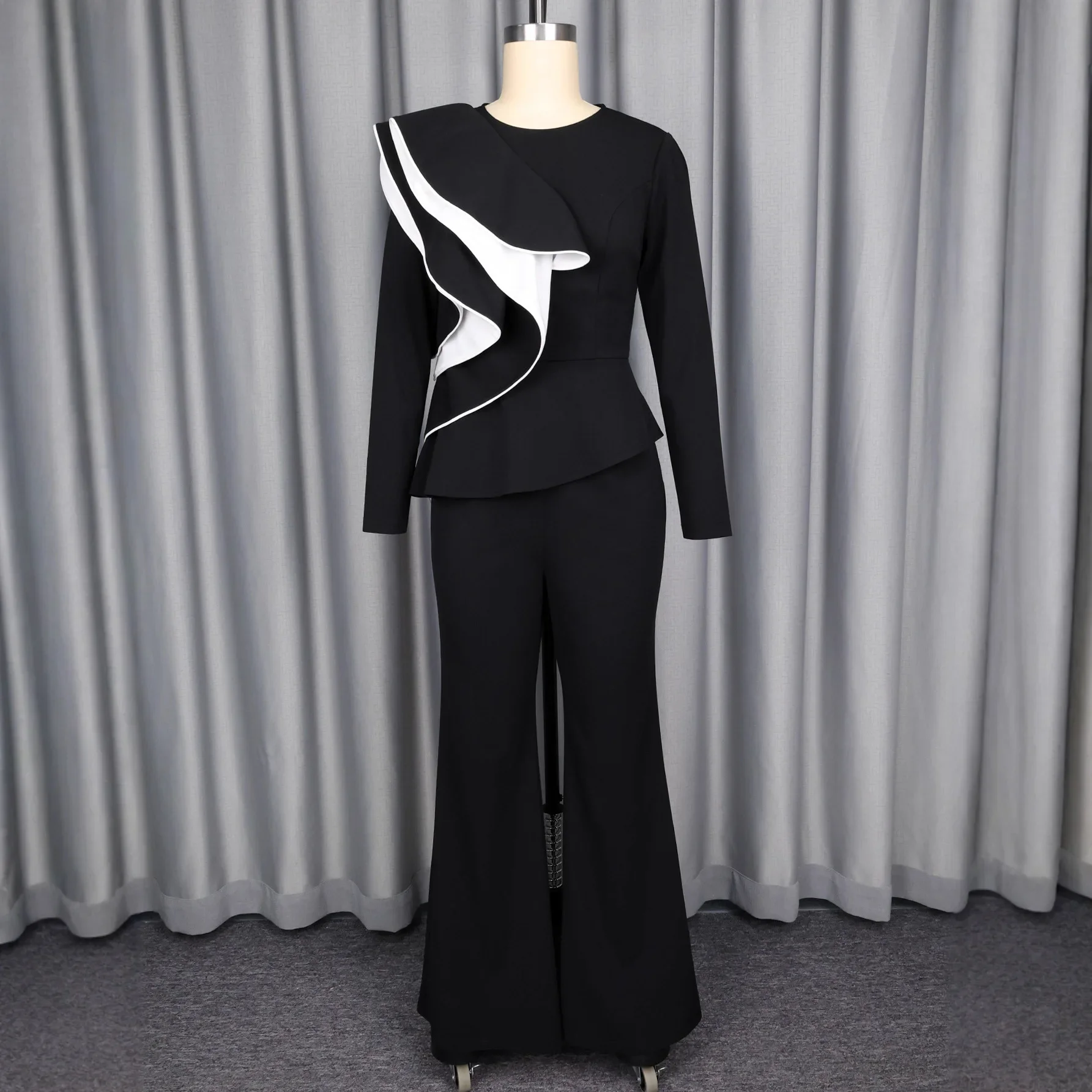 2-piece-africa-clothing-spring-autumn-2026-elegant-african-long-sleeve-o-neck-polyester-top-long-pant-matching-sets-outfits