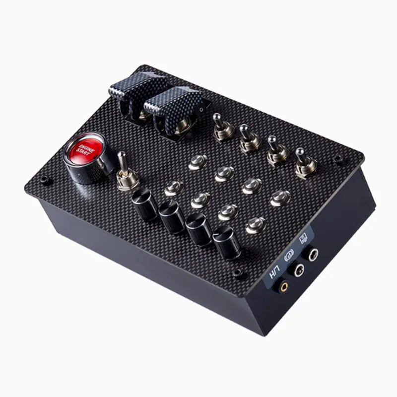 Multi-function Control Box Sim Racing Game Carbon Fiber  Button Box For Euro Truck American Truck For Thrustmaster Logitech G2