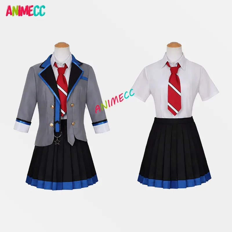 

aaa12 3ANIMECC в наличии S-3XL Tenma Saki Hoshino Ichika Hinomori Shiho Mochizuki Honami Косплей Школьный наряд Парик Хэллоуин для
